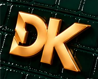 Bangkok Emerald Green. DK logo: Gold-tone DK metal emblem.