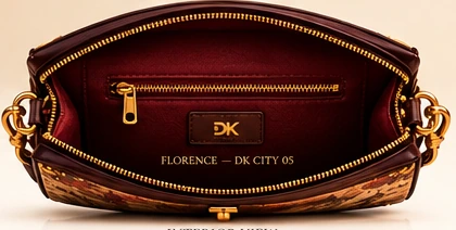 DK 05 Florence. Interior: Single zip pocket, no card slots.
