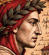 Dante & Beatrice — a detail from the Florence design.