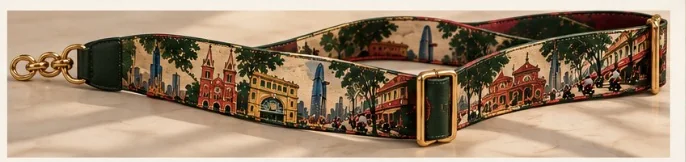 Full strap — Saigon landmarks. Design visualisation.