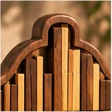 The wooden frame from another angle. Design visualisation.